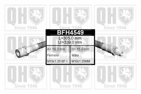 Quinton Hazell BFH4549 Гальмівний шланг BFH4549: Купити в Україні - Добра ціна на EXIST.UA!