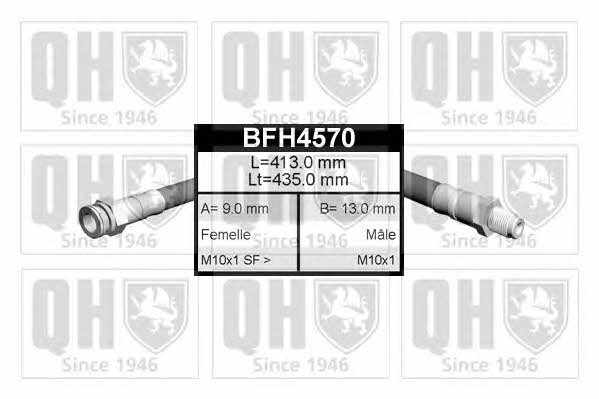 Quinton Hazell BFH4570 Гальмівний шланг BFH4570: Купити в Україні - Добра ціна на EXIST.UA!