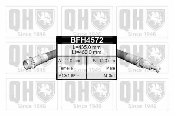 Quinton Hazell BFH4572 Гальмівний шланг BFH4572: Купити в Україні - Добра ціна на EXIST.UA!