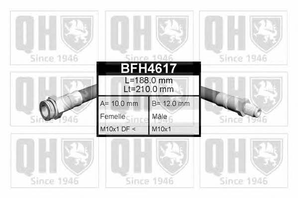 Quinton Hazell BFH4617 Гальмівний шланг BFH4617: Купити в Україні - Добра ціна на EXIST.UA!