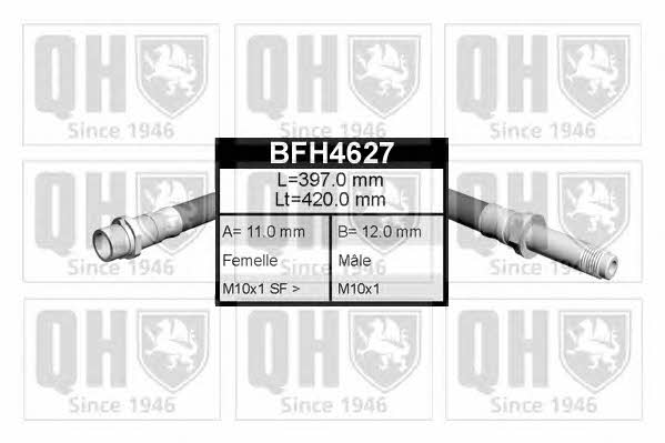 Quinton Hazell BFH4627 Гальмівний шланг BFH4627: Купити в Україні - Добра ціна на EXIST.UA!