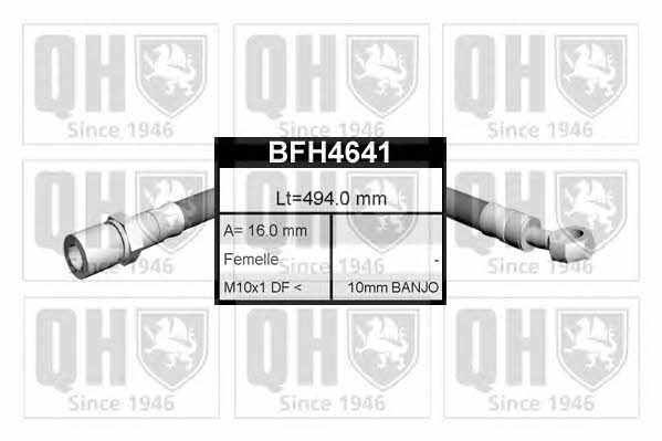 Quinton Hazell BFH4641 Гальмівний шланг BFH4641: Купити в Україні - Добра ціна на EXIST.UA!