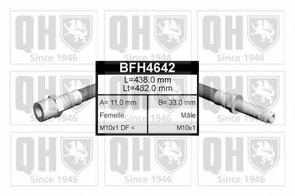 Quinton Hazell BFH4642 Гальмівний шланг BFH4642: Купити в Україні - Добра ціна на EXIST.UA!