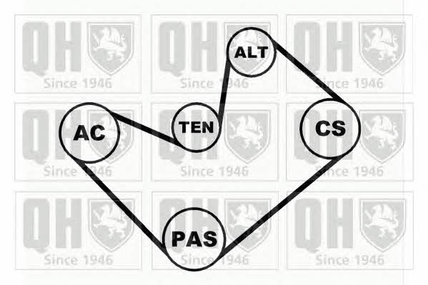 QDK39 Quinton Hazell Комплект ремня генератора