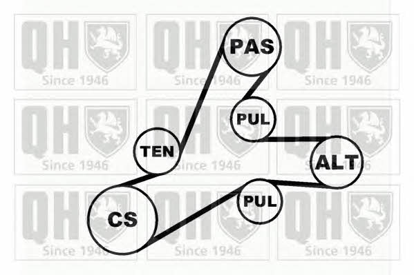 QDK54 Quinton Hazell Комплект ремня генератора