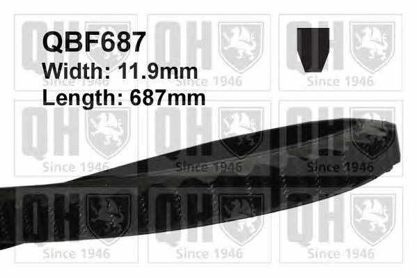 QBF687 Quinton Hazell Клиновой ремень 11.9X687
