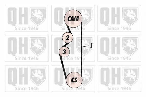 Quinton Hazell QBK132 Комплект зубчастих ременів QBK132: Купити в Україні - Добра ціна на EXIST.UA!