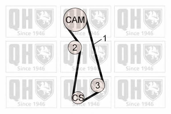  QBK268 Комплект зубчастих ременів QBK268: Купити в Україні - Добра ціна на EXIST.UA!