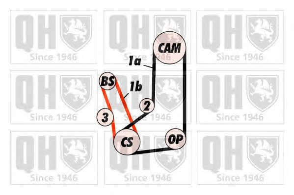 Quinton Hazell QBK523 Комплект зубчастих ременів QBK523: Купити в Україні - Добра ціна на EXIST.UA!