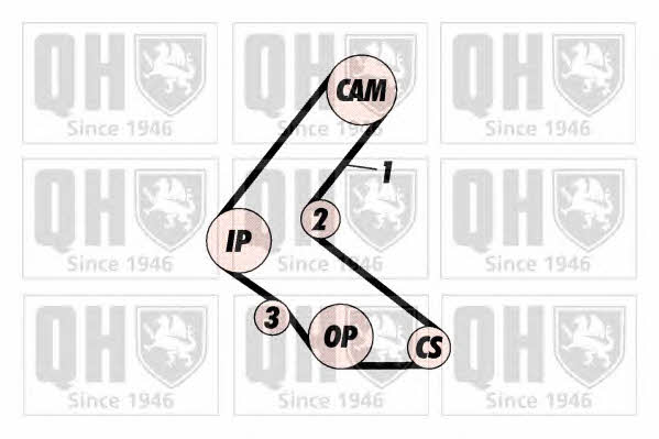 QBK572 Quinton Hazell Комплект зубчастих ременів