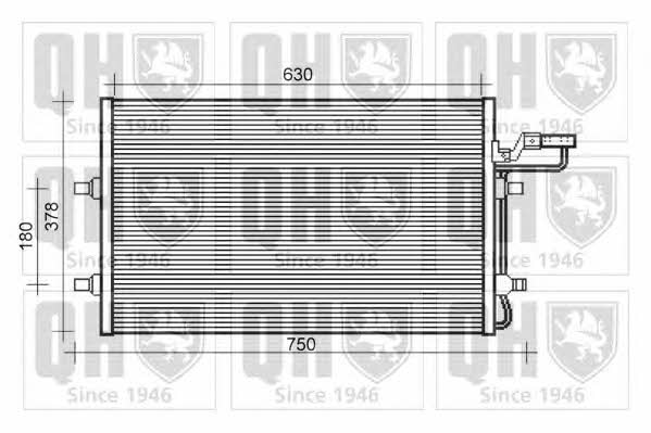 Quinton Hazell QCN632 Радіатор кондиціонера (Конденсатор) QCN632: Купити в Україні - Добра ціна на EXIST.UA!