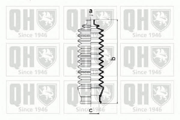 Quinton Hazell QG1219 Пильовик рульової рейки, комплект QG1219: Купити в Україні - Добра ціна на EXIST.UA!