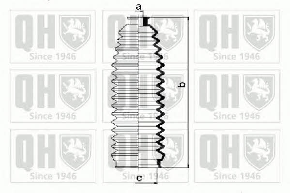 Quinton Hazell QG1304 Пильовик рульової рейки, комплект QG1304: Купити в Україні - Добра ціна на EXIST.UA!