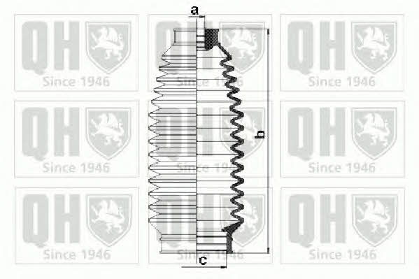 Quinton Hazell QG1307 Пильовик рульової рейки, комплект QG1307: Купити в Україні - Добра ціна на EXIST.UA!