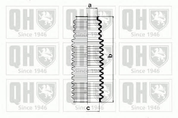 Quinton Hazell QG1381 Пильовик рульової рейки, комплект QG1381: Купити в Україні - Добра ціна на EXIST.UA!