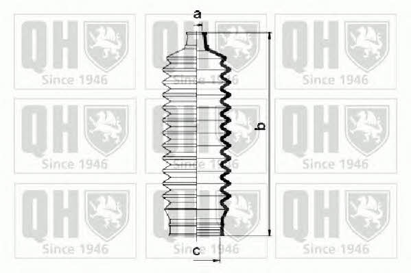 Quinton Hazell QG1465 Пильовик рульової рейки, комплект QG1465: Купити в Україні - Добра ціна на EXIST.UA!