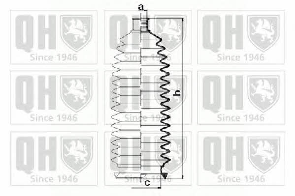 Quinton Hazell QG1500 Пильовик рульової рейки, комплект QG1500: Купити в Україні - Добра ціна на EXIST.UA!
