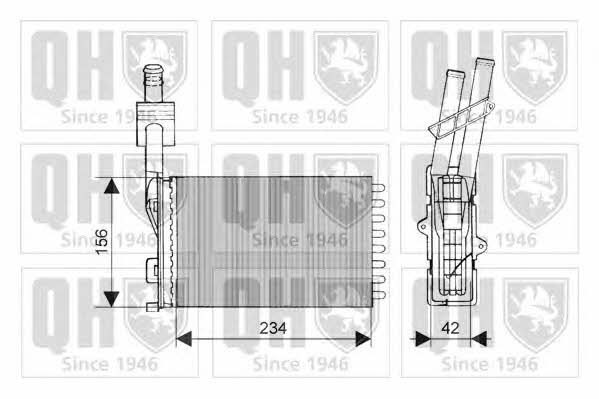 Quinton Hazell QHR2003 Радіатор опалювача салону QHR2003: Купити в Україні - Добра ціна на EXIST.UA!