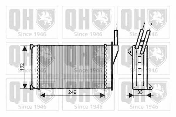 Quinton Hazell QHR2023 Радіатор опалювача салону QHR2023: Купити в Україні - Добра ціна на EXIST.UA!