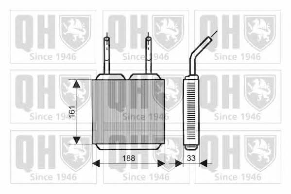 Quinton Hazell QHR2026 Радіатор опалювача салону QHR2026: Купити в Україні - Добра ціна на EXIST.UA!