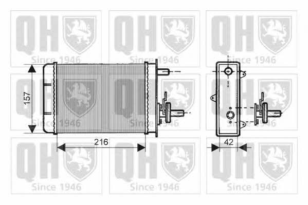 Quinton Hazell QHR2050 Радіатор опалювача салону QHR2050: Купити в Україні - Добра ціна на EXIST.UA!