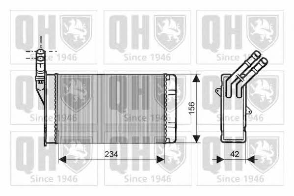 Quinton Hazell QHR2058 Радіатор опалювача салону QHR2058: Купити в Україні - Добра ціна на EXIST.UA!