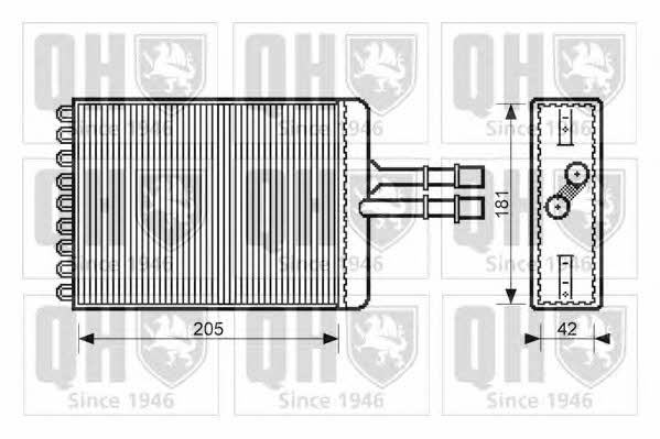Quinton Hazell QHR2100 Радіатор опалювача салону QHR2100: Купити в Україні - Добра ціна на EXIST.UA!