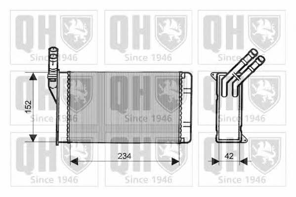 Quinton Hazell QHR2102 Радіатор опалювача салону QHR2102: Купити в Україні - Добра ціна на EXIST.UA!