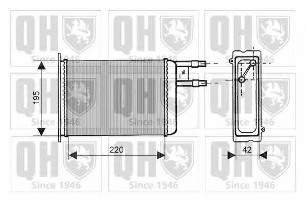 Quinton Hazell QHR2110 Радіатор опалювача салону QHR2110: Купити в Україні - Добра ціна на EXIST.UA!