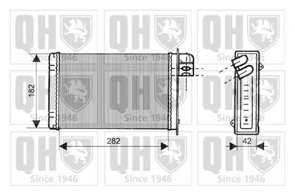 Quinton Hazell QHR2111 Радіатор опалювача салону QHR2111: Купити в Україні - Добра ціна на EXIST.UA!