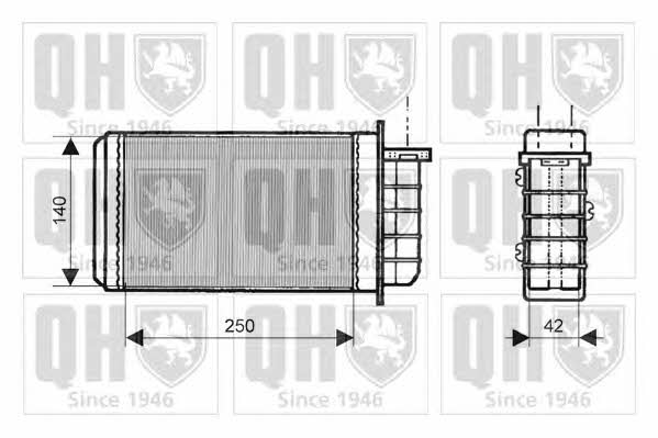 Quinton Hazell QHR2112 Радіатор опалювача салону QHR2112: Купити в Україні - Добра ціна на EXIST.UA!