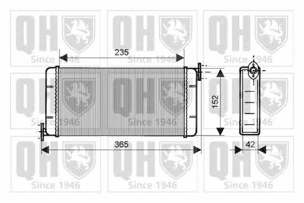 Quinton Hazell QHR2114 Радіатор опалювача салону QHR2114: Купити в Україні - Добра ціна на EXIST.UA!