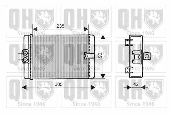 Quinton Hazell QHR2115 Радіатор опалювача салону QHR2115: Купити в Україні - Добра ціна на EXIST.UA!
