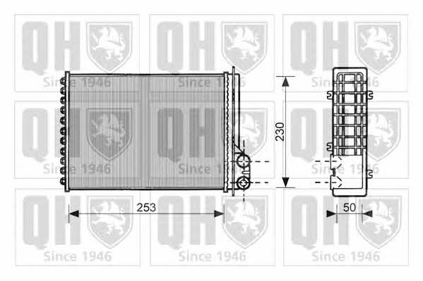 Quinton Hazell QHR2122 Радіатор опалювача салону QHR2122: Купити в Україні - Добра ціна на EXIST.UA!
