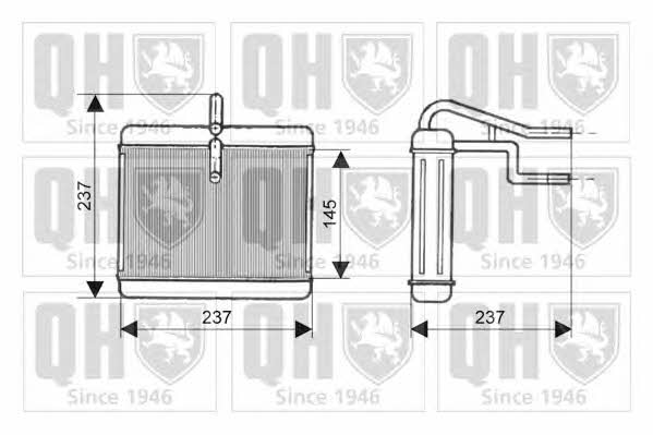 Quinton Hazell QHR2125 Радіатор опалювача салону QHR2125: Купити в Україні - Добра ціна на EXIST.UA!