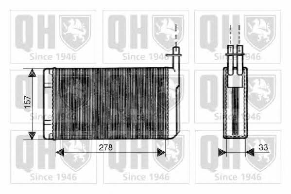 Quinton Hazell QHR2126 Радіатор опалювача салону QHR2126: Купити в Україні - Добра ціна на EXIST.UA!