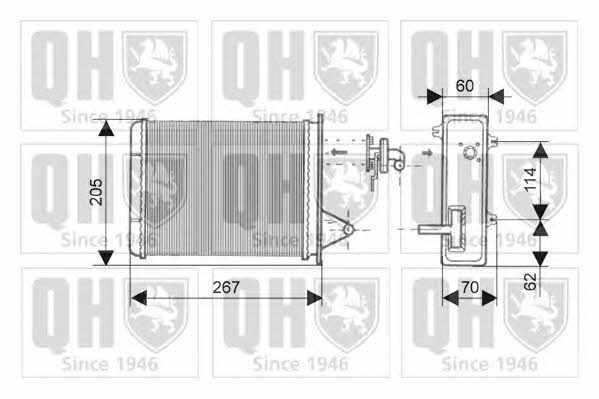 Quinton Hazell QHR2135 Радіатор опалювача салону QHR2135: Купити в Україні - Добра ціна на EXIST.UA!