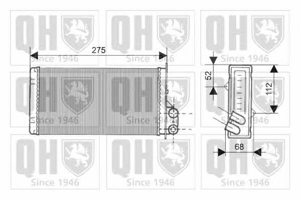 Quinton Hazell QHR2145 Радіатор опалювача салону QHR2145: Купити в Україні - Добра ціна на EXIST.UA!