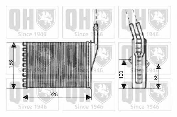 Quinton Hazell QHR2146 Радіатор опалювача салону QHR2146: Купити в Україні - Добра ціна на EXIST.UA!