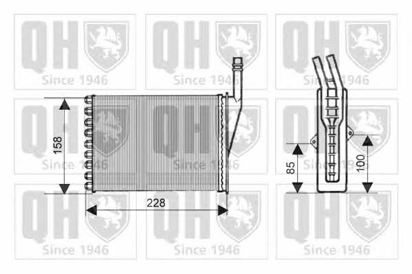 Quinton Hazell QHR2147 Радіатор опалювача салону QHR2147: Купити в Україні - Добра ціна на EXIST.UA!