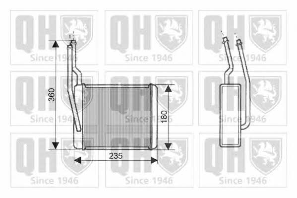 Quinton Hazell QHR2148 Радіатор опалювача салону QHR2148: Купити в Україні - Добра ціна на EXIST.UA!