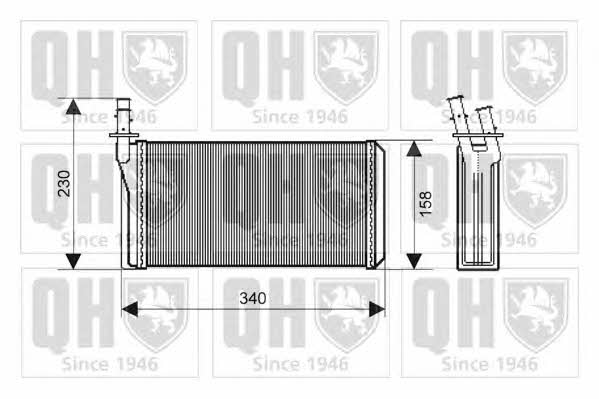 Quinton Hazell QHR2153 Радіатор опалювача салону QHR2153: Купити в Україні - Добра ціна на EXIST.UA!