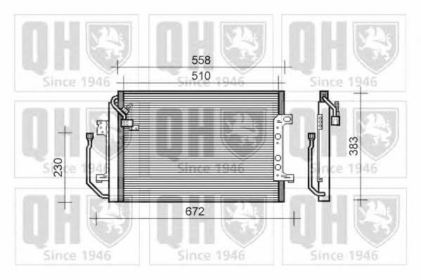 Quinton Hazell QCN110 Радіатор кондиціонера (Конденсатор) QCN110: Купити в Україні - Добра ціна на EXIST.UA!