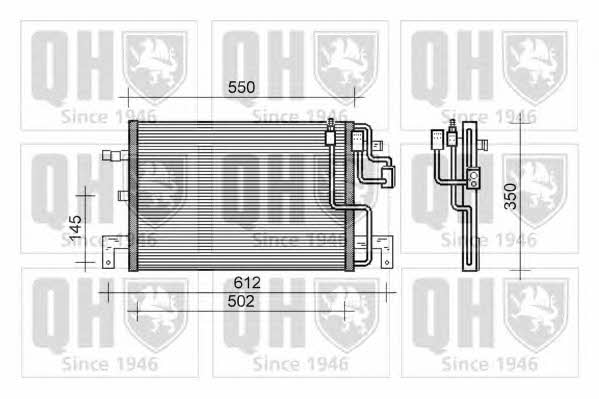 Quinton Hazell QCN171 Радіатор кондиціонера (Конденсатор) QCN171: Купити в Україні - Добра ціна на EXIST.UA!