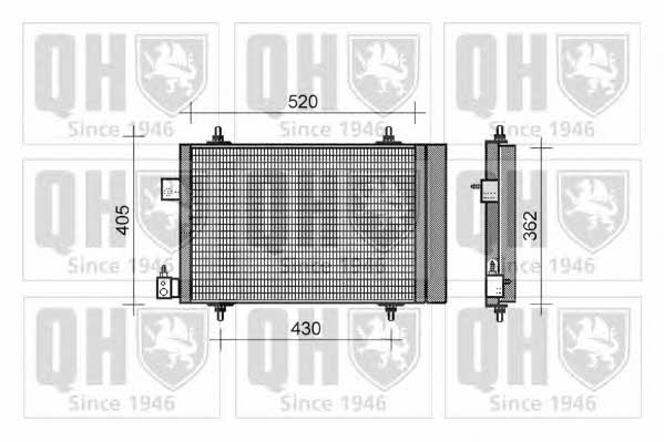 Quinton Hazell QCN322 Радіатор кондиціонера (Конденсатор) QCN322: Купити в Україні - Добра ціна на EXIST.UA!