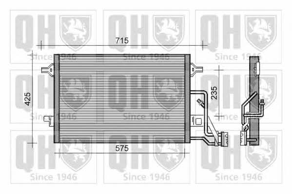 Quinton Hazell QCN358 Радіатор кондиціонера (Конденсатор) QCN358: Купити в Україні - Добра ціна на EXIST.UA!