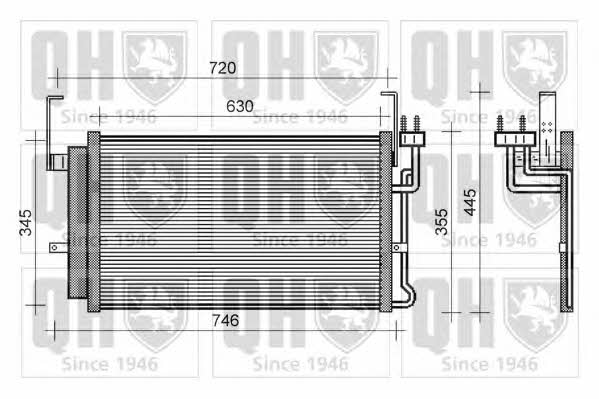Quinton Hazell QCN432 Радіатор кондиціонера (Конденсатор) QCN432: Купити в Україні - Добра ціна на EXIST.UA!