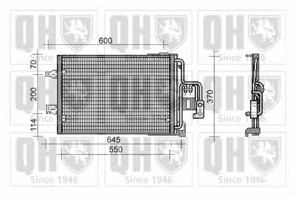 Quinton Hazell QCN454 Радіатор кондиціонера (Конденсатор) QCN454: Приваблива ціна - Купити в Україні на EXIST.UA!