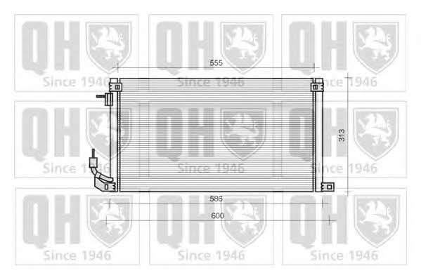 Quinton Hazell QCN46 Радіатор кондиціонера (Конденсатор) QCN46: Купити в Україні - Добра ціна на EXIST.UA!