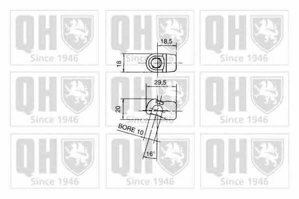 QTS128502 Quinton Hazell Амортизатор багажника